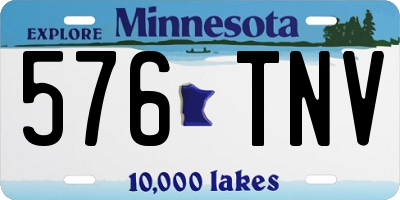 MN license plate 576TNV