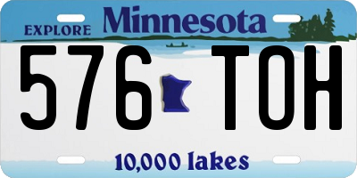 MN license plate 576TOH