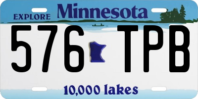 MN license plate 576TPB