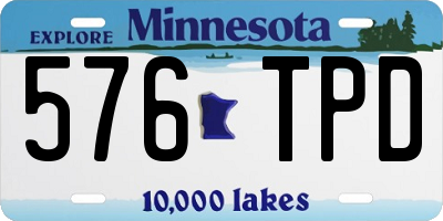 MN license plate 576TPD