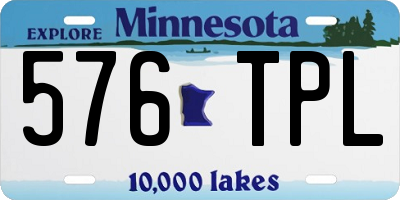 MN license plate 576TPL