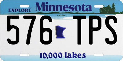 MN license plate 576TPS