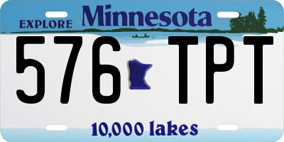 MN license plate 576TPT