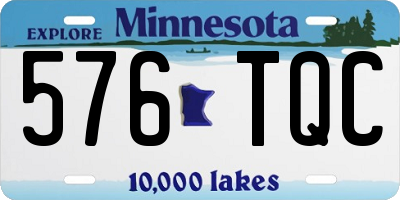 MN license plate 576TQC