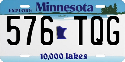MN license plate 576TQG