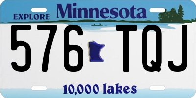 MN license plate 576TQJ