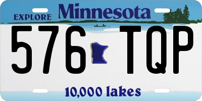 MN license plate 576TQP