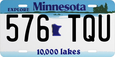 MN license plate 576TQU