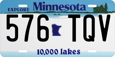 MN license plate 576TQV