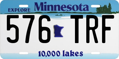 MN license plate 576TRF