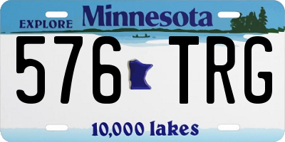 MN license plate 576TRG