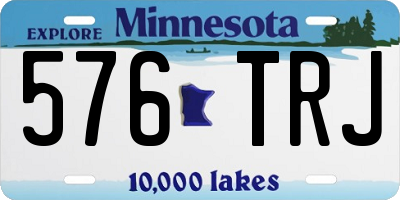MN license plate 576TRJ