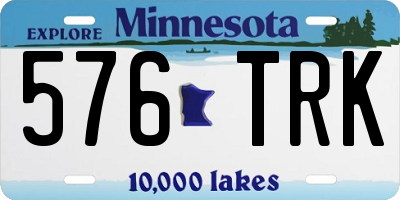 MN license plate 576TRK