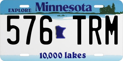 MN license plate 576TRM
