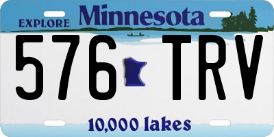 MN license plate 576TRV