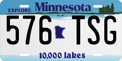 MN license plate 576TSG