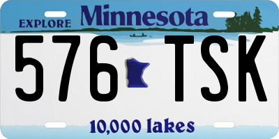 MN license plate 576TSK