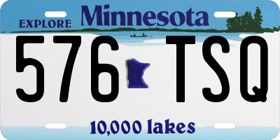 MN license plate 576TSQ