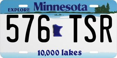MN license plate 576TSR