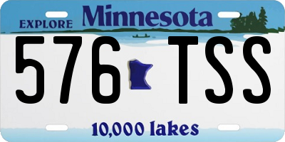 MN license plate 576TSS