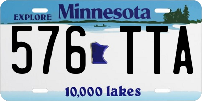 MN license plate 576TTA