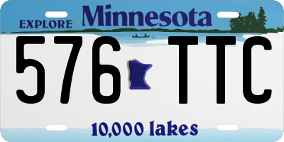 MN license plate 576TTC