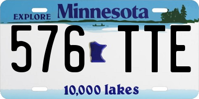 MN license plate 576TTE