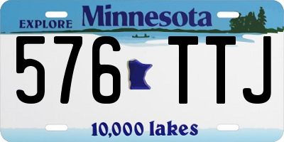 MN license plate 576TTJ