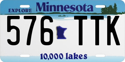 MN license plate 576TTK
