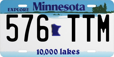 MN license plate 576TTM