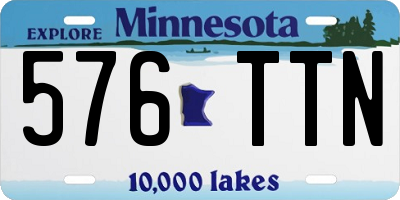 MN license plate 576TTN