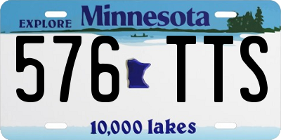 MN license plate 576TTS