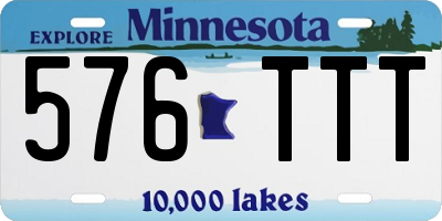 MN license plate 576TTT