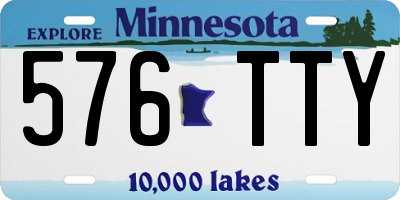MN license plate 576TTY