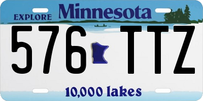 MN license plate 576TTZ