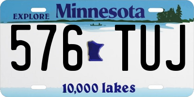 MN license plate 576TUJ