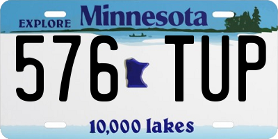 MN license plate 576TUP