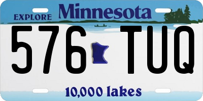 MN license plate 576TUQ