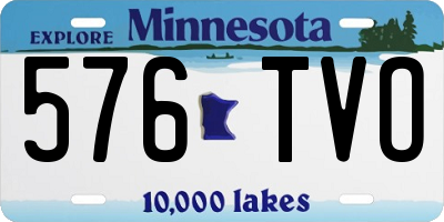 MN license plate 576TVO