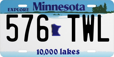 MN license plate 576TWL