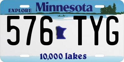 MN license plate 576TYG