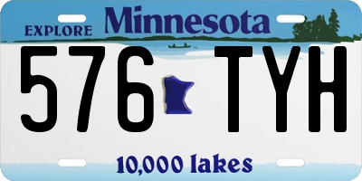 MN license plate 576TYH