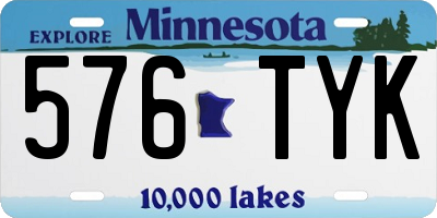 MN license plate 576TYK