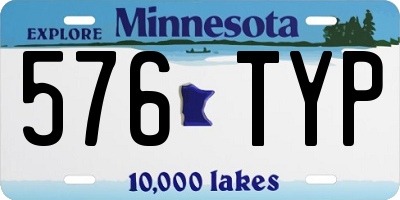 MN license plate 576TYP