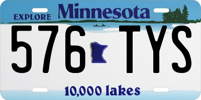 MN license plate 576TYS