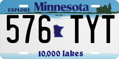 MN license plate 576TYT