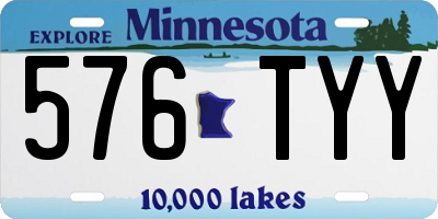 MN license plate 576TYY