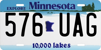 MN license plate 576UAG