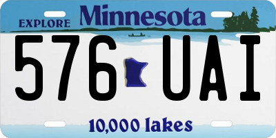 MN license plate 576UAI