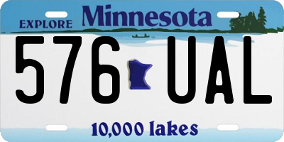 MN license plate 576UAL